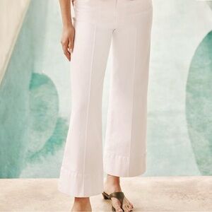 Kut from the Kloth Meg High Rise Pintuck Jeans in Optic White